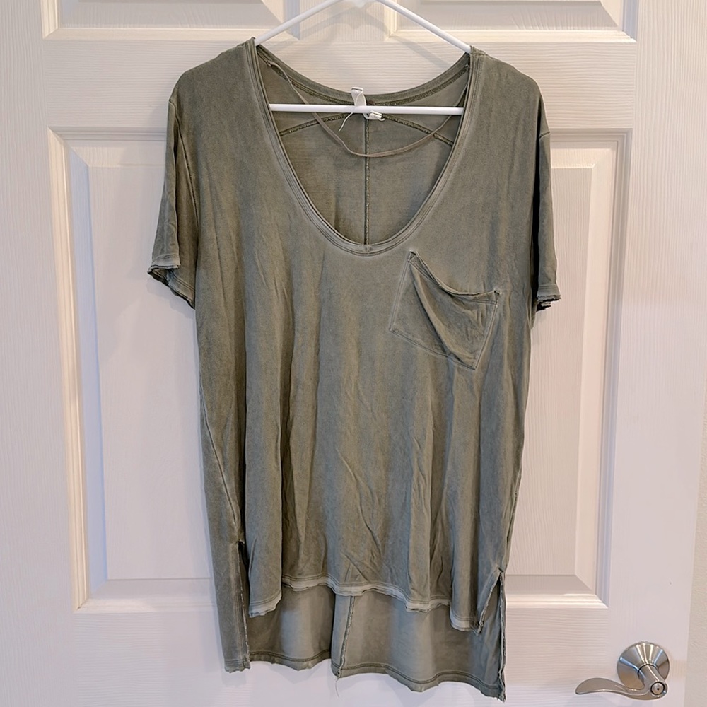 NWOT Free People we the free pocket shirt